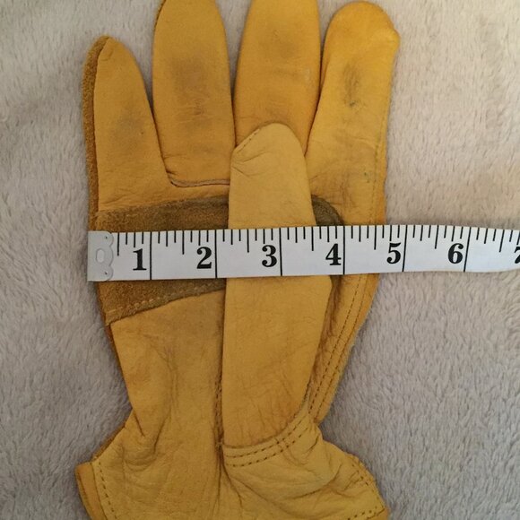 ❤️4 for $20 Terra tan cowhide work gloves sz M - Picture 5 of 7